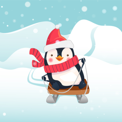 Penguins in action