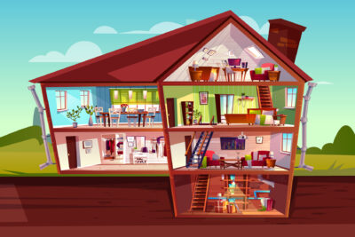 My house – nazwy pomieszczeń