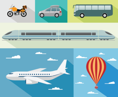 Ride, sail or fly. Let’s learn how we travel by!